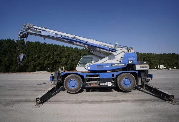 Used 2012 Tadano GR250N-2 Mobile Crane 42 ton Rough Terrain All Terrain Crane Heavy Lifting Solution