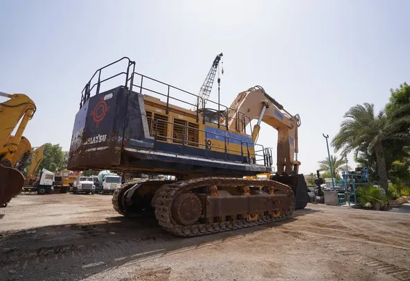 2000 Komatsu PC1600 AP-1 Large Excavator Rear Right View