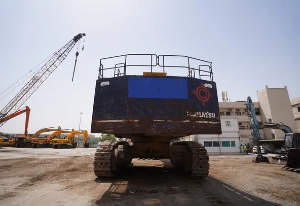 2000 Komatsu PC1600 AP-1 Large Excavator Rear View