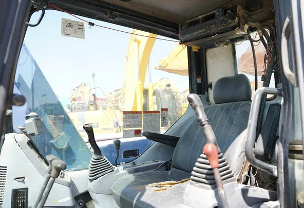 2001 Komatsu PC78UU-6 Mini Excavator Cabin View