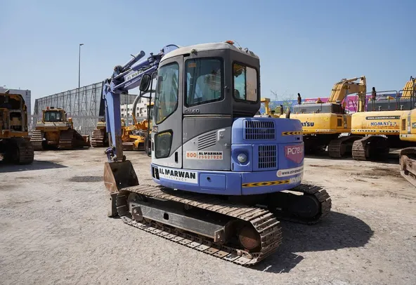 2001 Komatsu PC78UU-6 Mini Excavator Rear Left View