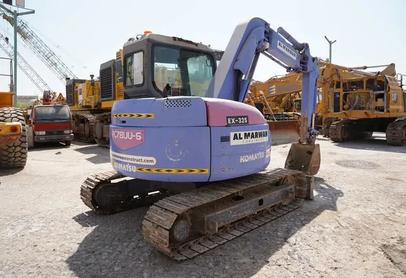2001 Komatsu PC78UU-6 Mini Excavator Rear Right View