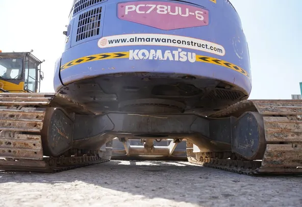 2001 Komatsu PC78UU-6 Mini Excavator Undercarriage View