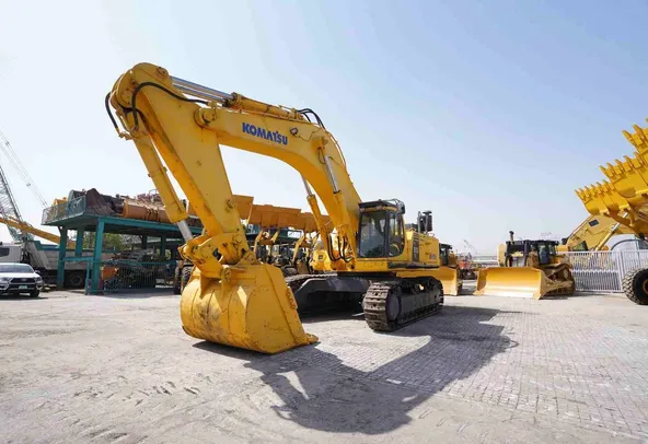 2002 Komatsu PC800SE-6 Track Excavator Front Left View - EX-0118