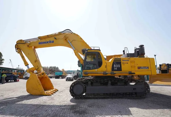 2002 Komatsu PC800SE-6 Track Excavator Left View - EX-0118