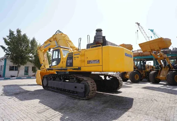2002 Komatsu PC800SE-6 Track Excavator Rear Left View - EX-0118