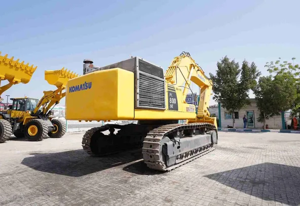 2002 Komatsu PC800SE-6 Track Excavator Rear Right View - EX-0118