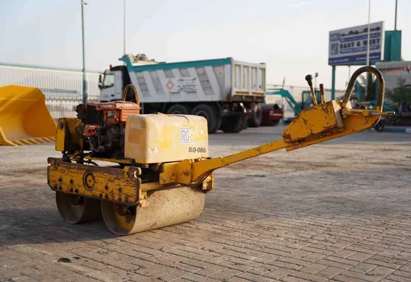 2002 Sakai HV51ST Walk-Behind Roller Rear Left View - RO-0086