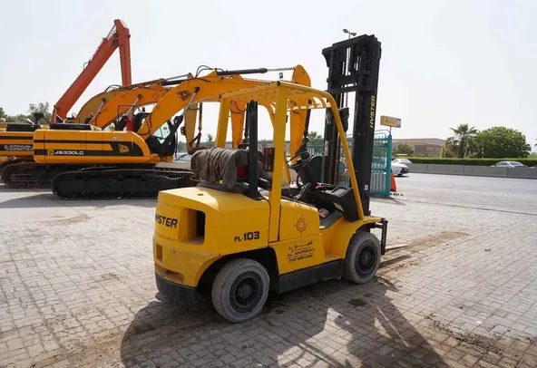 2004 Hyster H4.00XMS-6 Forklift rear-left-view