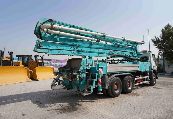 2005 Cifa PA 1206 F8 Concrete Pump on Iveco Trakker 380E37H 6x4 Truck Rear Right View - CPM-0204