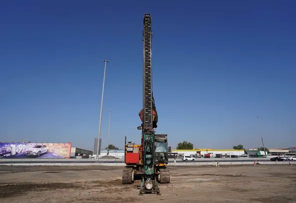 2005 Sennebogen Zeppelin SR35 ABI Mobilram 14-17 Piling Rig Front View - PD-0062