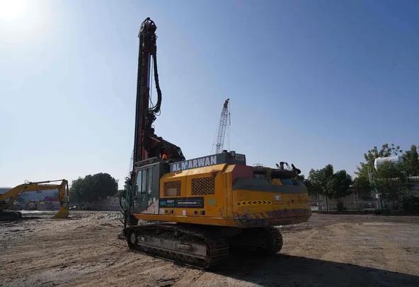 2005 Sennebogen Zeppelin SR35 ABI Mobilram 14-17 Piling Rig Rear Left View - PD-0062