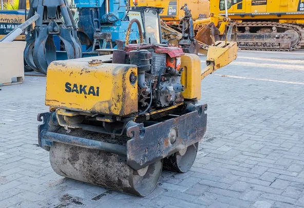 2005 Sakai HV60ST Walk-Behind Roller Front Left View