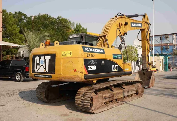 2007 CAT 320D Track Excavator Rear Right View - EX-0357