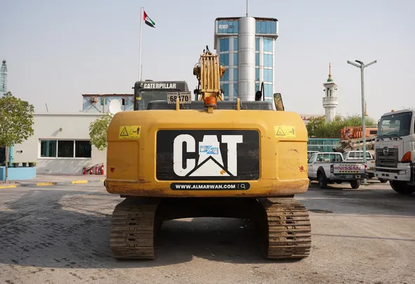 2007 CAT 320D Track Excavator Rear View - EX-0357