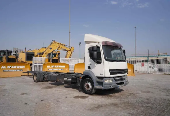 2008 DAF LF 55.280 Trailer Truck Front Right View - TK-0372