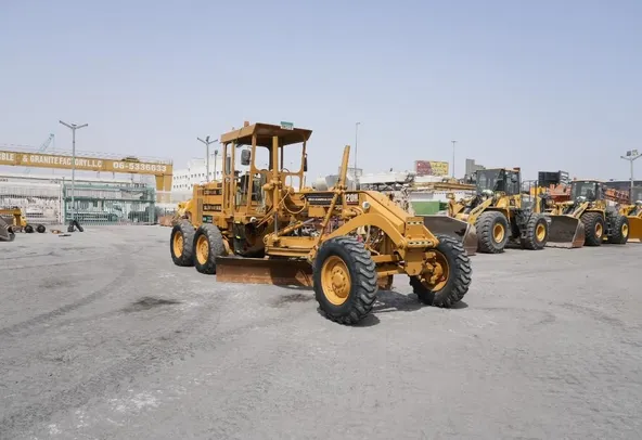 2008 Caterpillar 120H Motor Grader Front Right View