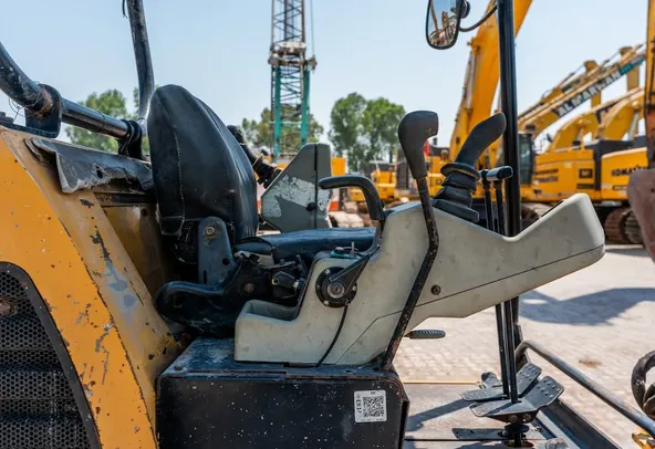 2008 Caterpillar 301.6C Mini Excavator Inside Cabin View