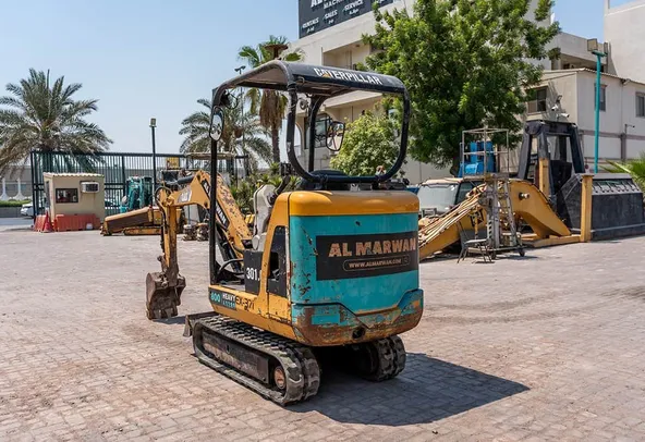 2008 Caterpillar 301.6C Mini Excavator Rear Left View