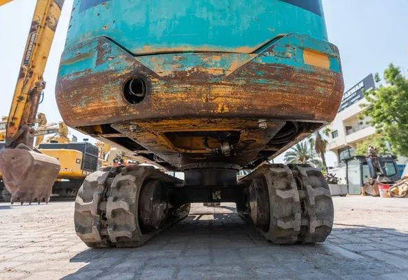 2008 Caterpillar 301.6C Mini Excavator Under carriage View