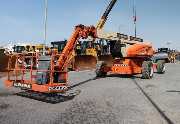 2008 JLG 1250AJP Articulated Boom Lift Front Left View