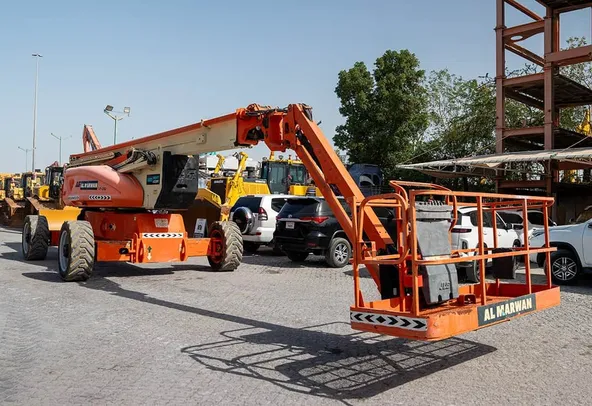 2008 JLG 1250AJP Articulated Boom Lift Front Right View