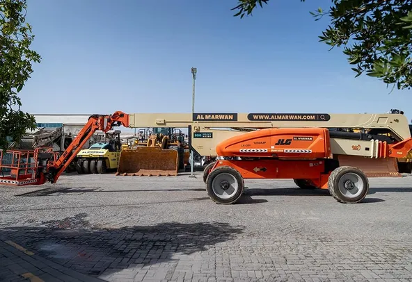 2008 JLG 1250AJP Articulated Boom Lift Left Side View