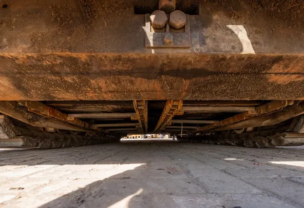 2008 Sany LTU90SII Asphalt Paver Under carriage View
