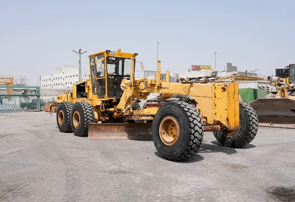 2009 Komatsu GD705A-4AE Motor Grader Front Right View