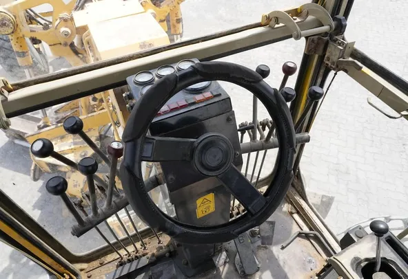 2009 Komatsu GD705A-4AE Motor Grader Inside Cabin View