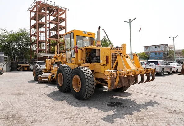 2009 Komatsu GD705A-4AE Motor Grader Rear Left View