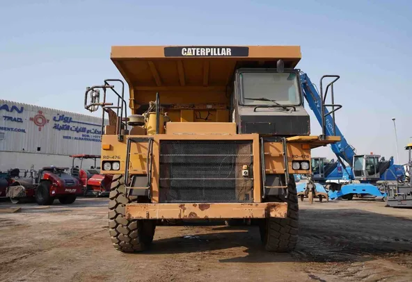 2010 Cat 773D Rigid Dump Truck Front View - RD-0476
