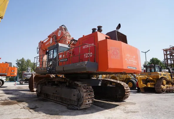 2010 Hitachi EX1200 Track Excavator Rear Left View