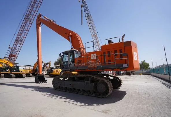 2010 Hitachi ZX870H-3F Zaxis Large 86 ton Hydraulic Crawler Long Reach Boom Excavator Tracked Digger rear right view