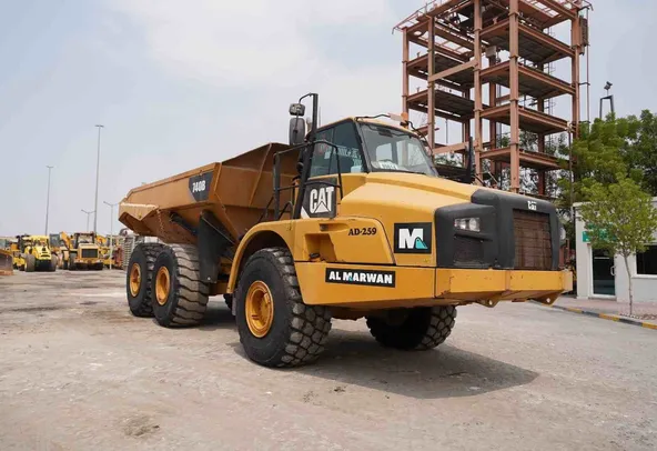 2011 Cat 740B Articulated Dump Truck Front Right View