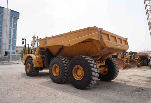 2011 Cat 740B Articulated Dump Truck Rear Left View