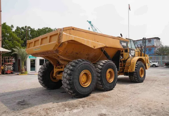 2011 Cat 740B Articulated Dump Truck Rear Right View