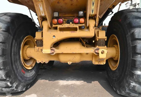 2011 Cat 740B Articulated Dump Truck Undercarriage View