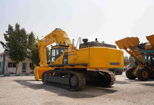 2011 Komatsu PC800SE-7 Track Excavator Rear Left View - EX-0299