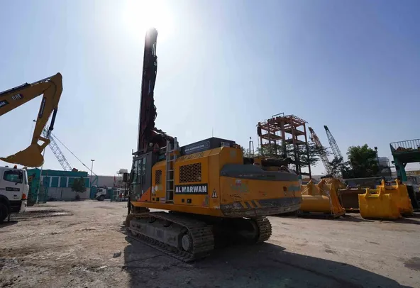 2011 Sennebogen Zeppelin SR35 ABI Mobilram 14-17 Piling Rig Rear Left View - PD-0063