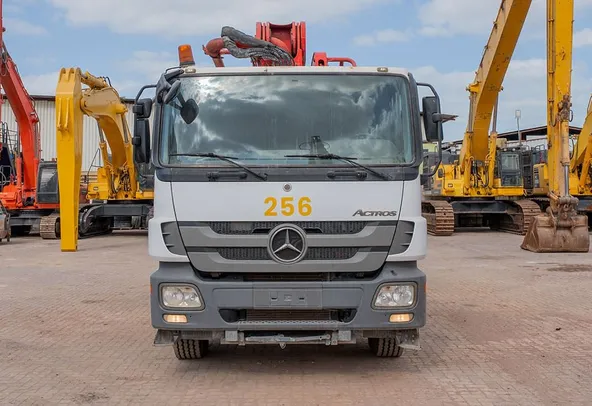 2011 Sany Concrete Pump with Actros 33 Truck Mercedes Front View