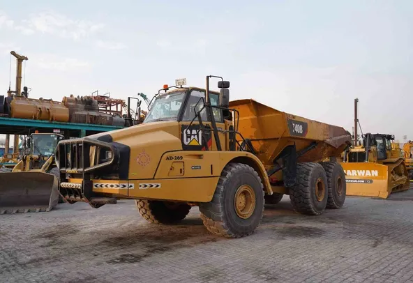 2012 Cat 740B Articulated Dump Truck Front Left View