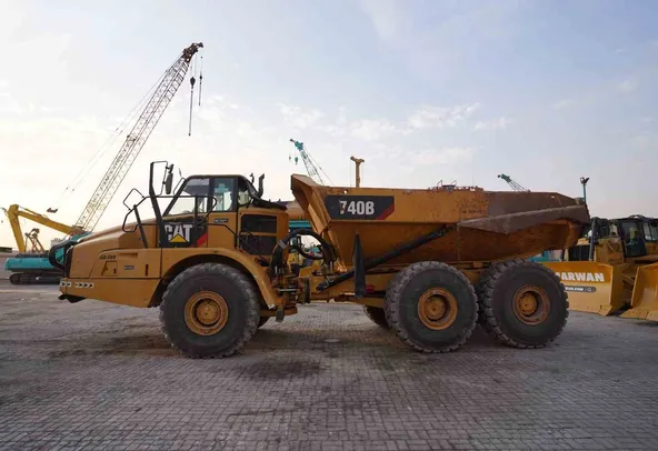 2012 Cat 740B Articulated Dump Truck Left View