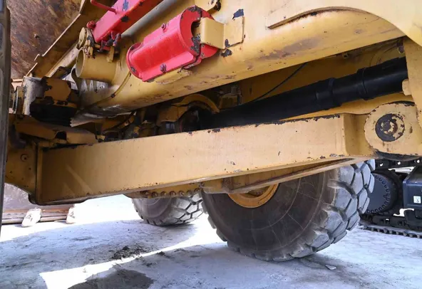 2012 Cat 740B Articulated Dump Truck Undercarriage View