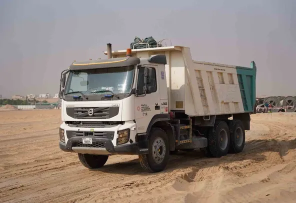 2012 Volvo FMX 370 6x4 Tipper Truck Front Left View - TK-0302