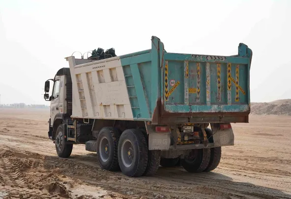 2012 Volvo FMX 370 6x4 Tipper Truck Rear Left View - TK-0302