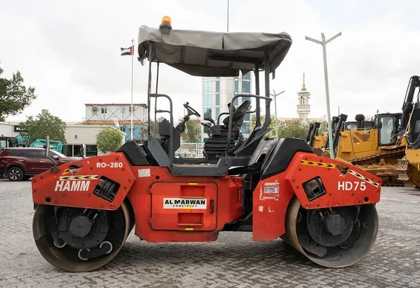 2012 Hamm HD75 Double Roller Drum Left Side View