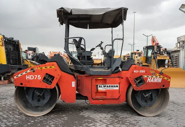 2012 Hamm HD75 Double Roller Drum Right Side View