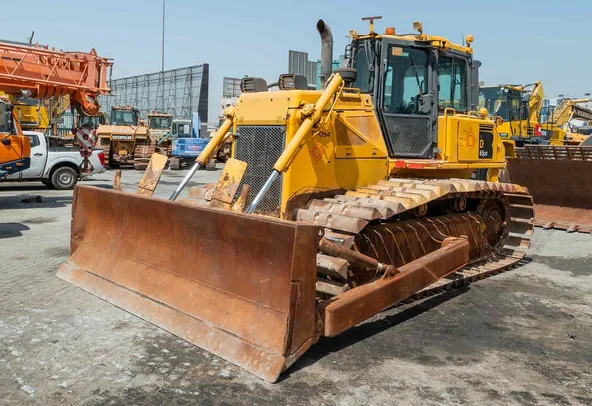 2012 Komatsu D65PX-17 Bulldozer Front Left Image