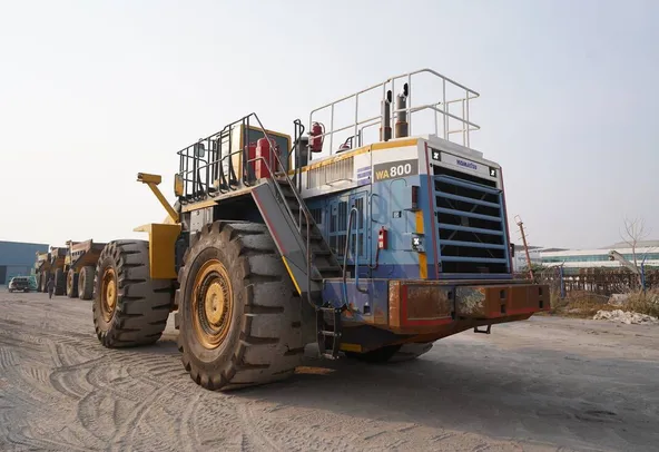 2013 Komatsu WA800-3EO Wheel Loader Rear Left View